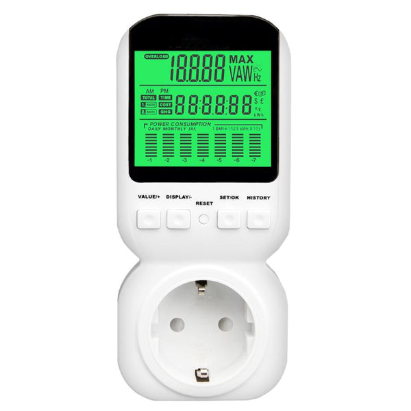 High Accuracy Electricity Usage Monitor Plug Socket Power Meter